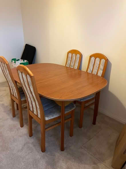 Photo of free Dining table with 4 chairs (Hoylake CH47) #2