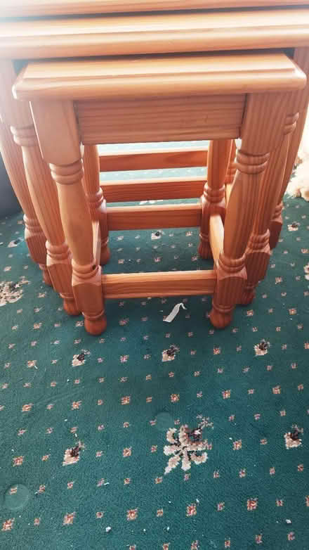 Photo of free Nest of tables, pine (Stockport SK2) #3