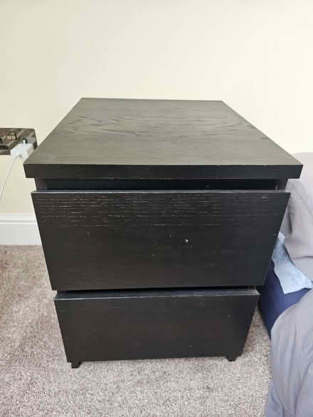 Photo of free IKEA Malm Chest of 2 drawers, black-brown, 40x48x55 cm (Trumpington Ward CB2) #1
