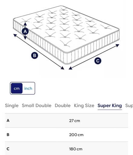 Photo of free Super king mattress - like new (Battersea, SW11) #2