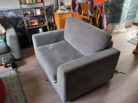 Photo of free 3 seater sofa bed '2 seater sofa and foot stall (Hertsmere WD6) #2