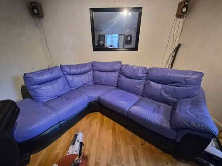 Photo of free Leather sofa (Dagenham) #1