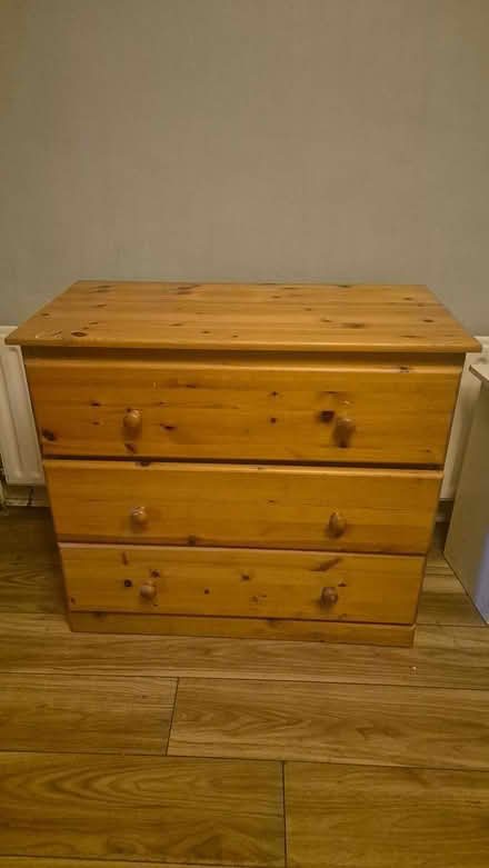 Photo of free Pine chest of drawers, tall (Bray Dargle Road) #1
