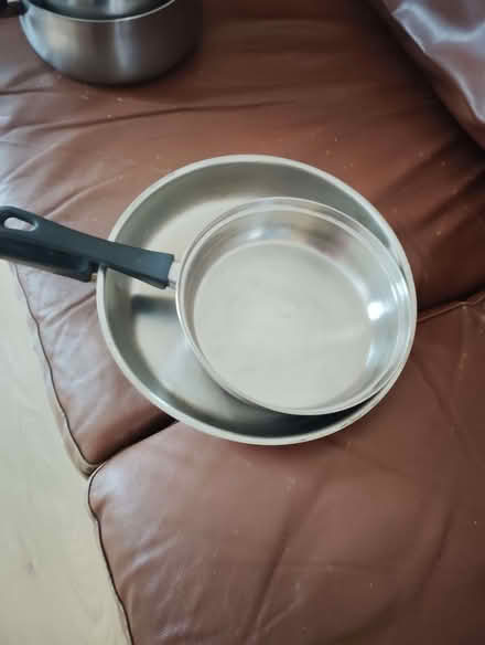 Photo of free 2 stainless steel frying pans (Walsall WS1) #1