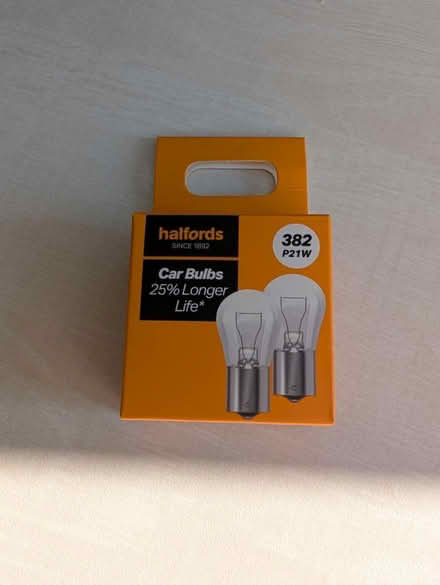 Photo of free Halfords 382 P21W Car Bulb (1 left) (Ludgershall) #1