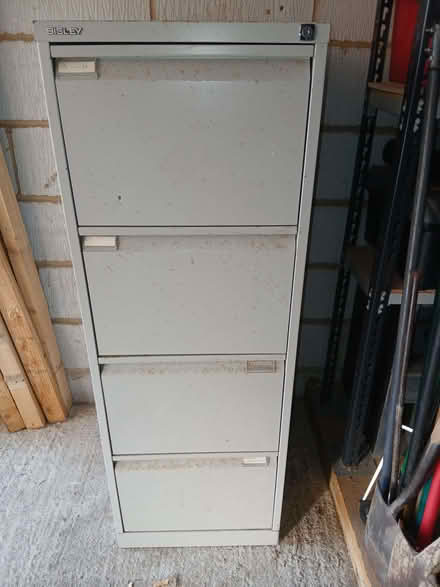 Photo of free 2 x 4 drawer metal filing cabinets (Priory Village RH15) #1
