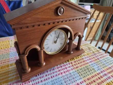 Photo of free Solid wood mantle clock (Melksham SN12) #3