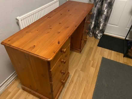Photo of free Solid pine dressing table /double desk (Coleridge Ward CB1) #3