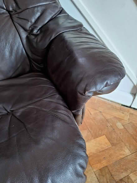 Photo of free Leather recliner swivel armchair (Guildford GU4) #4