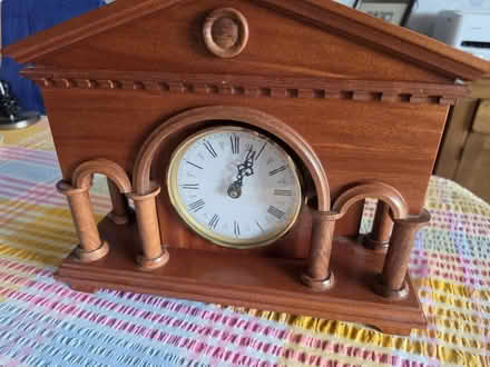Photo of free Solid wood mantle clock (Melksham SN12) #1