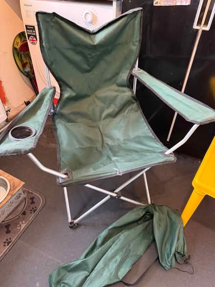 Photo of free Green foldaway camping chair (Penwortham Lane PR1) #1