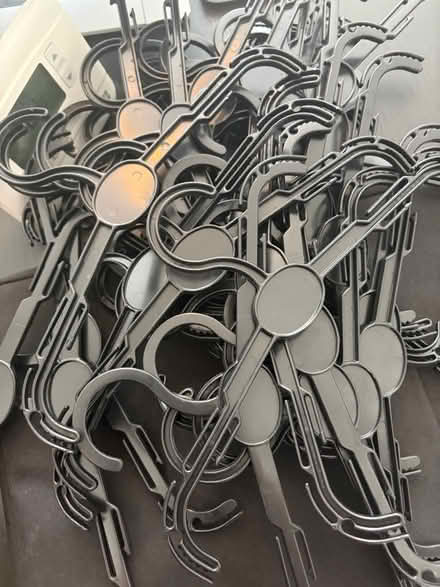 Photo of free Black plastic coat hangers x30 (Finsbury Park N4) #1