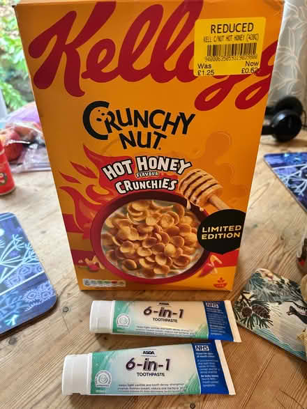 Photo of free Cereal and toothpaste. (Windermere LA23) #1