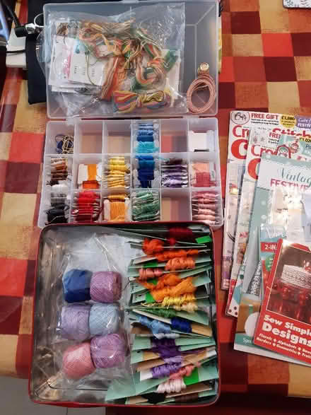 Photo of free Embroidery threads, kit etc (Woodseats S8) #1