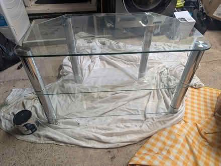 Photo of free 3 tier Glass TV Stand (Darlington DL1) #1