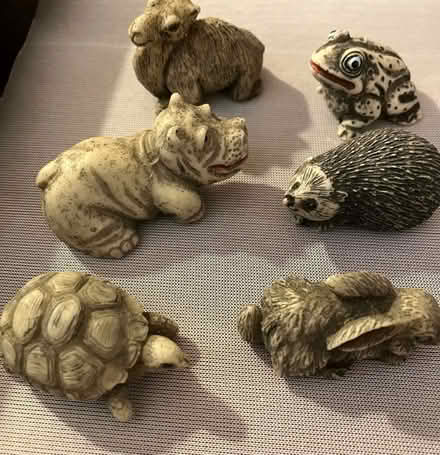 Photo of free 6 small resin animal ornaments (Brinnington SK5) #1
