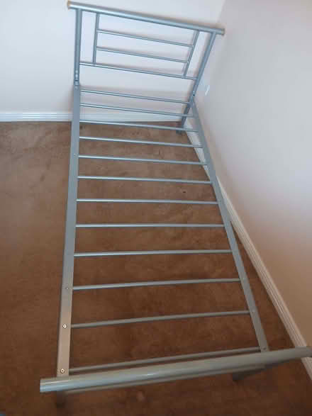Photo of free metal 3 foot bed frame (missing one end cap) (West Wick BS24) #2