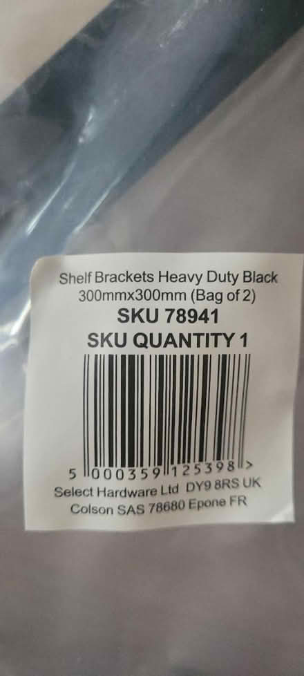 Photo of free 2 havy duty shelf brackets (Horsforth LS18) #2