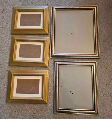 Photo of free 5 small/medium picture frames (Bury BL9) #1