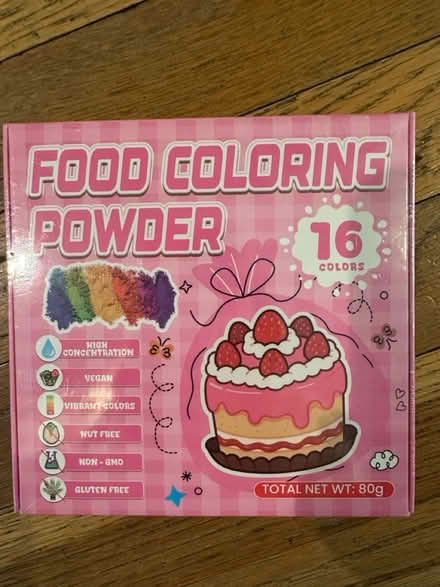 Photo of free UNopened Food Coloring powder (belmont/watertown line) #1