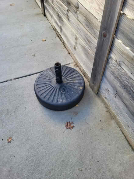 Photo of free Patio umbrella base (Petworth) #1