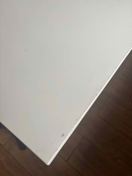 Photo of free White dining table and black chairs (BL4 Farnworth) #2