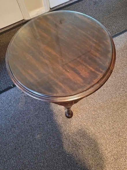 Photo of free Round Wooden Side Table (Sydenham SE26) #2