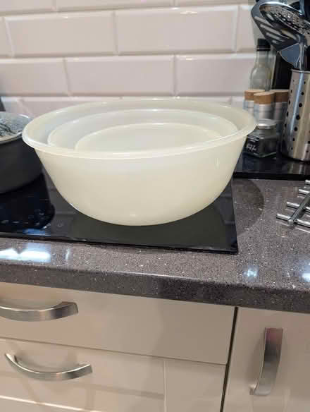 Photo of free Three plastic mixing bowls (Bransgore BH23) #1
