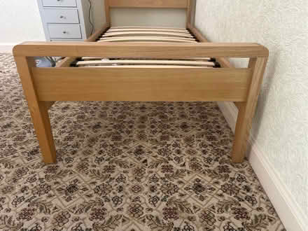 Photo of free Single wooden bed frame and mattress (Western Park LE3) #3