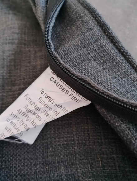 Photo of free Grey fabric / cuddle chair cover (Near Biggleswade, SG18) #2