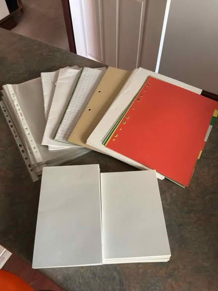 Photo of free Selection of paper/dividers/plastic wallets (Hailsham BN27) #1