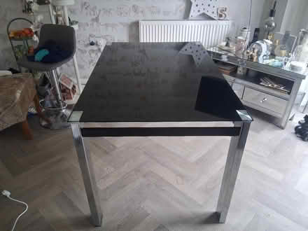 Photo of free Black Glass Table (Queensbury BD13) #1