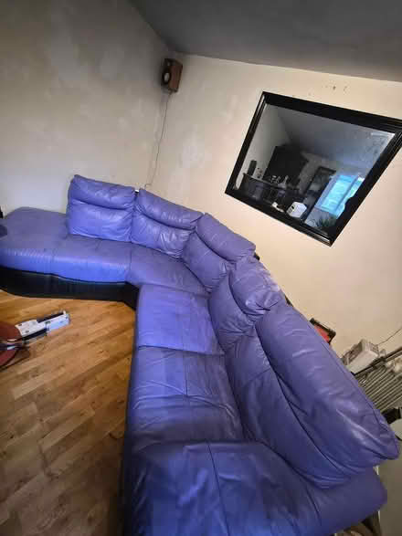 Photo of free Leather sofa (Dagenham) #2