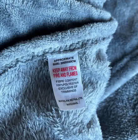 Photo of free Matalan bluey/ grey fleecy throw (Ware SG12) #3