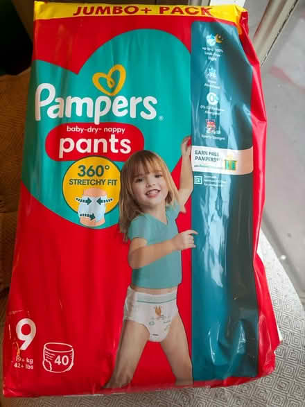 Photo of free Pampers nappy pants size 9 x40 (Reading Castle Hill - RG1) #1