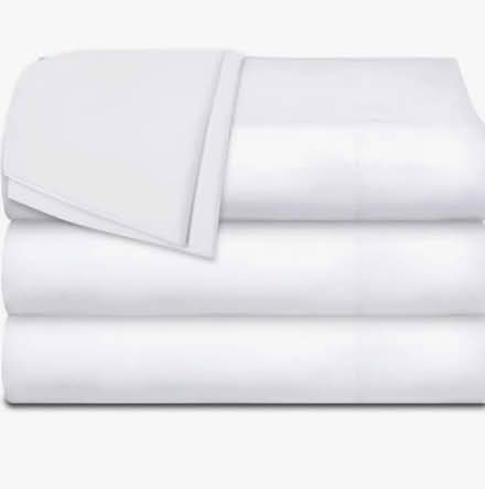 Photo of Twin White Flat sheet (Boardwalk) #1