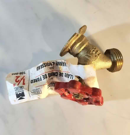 Photo of free BRASS Hose Bib Water Shutoff 1/2 (Danforth and Greenwood) #2