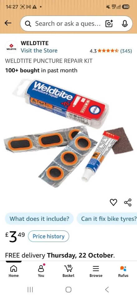 Photo of Puncture repair kit (Castle vale) #1