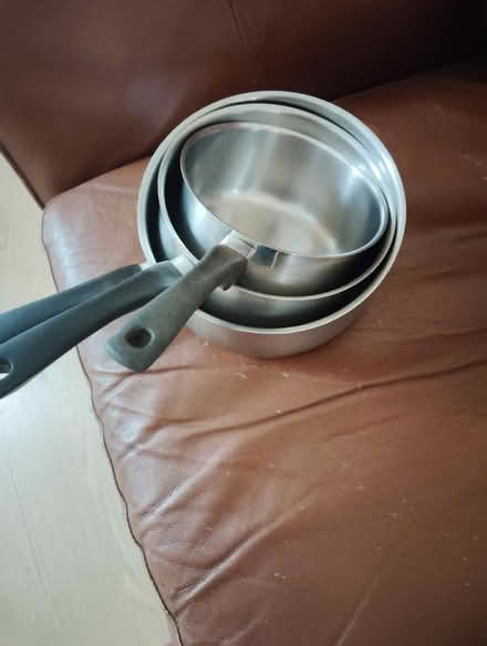 Photo of free 3 stainless steel pans (Walsall WS1) #1