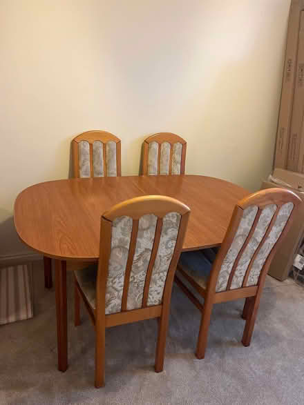 Photo of free Dining table with 4 chairs (Hoylake CH47) #1