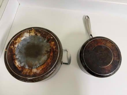 Photo of free Non-stick pans & glass lids (Valencia Avenue, Sunnyvale) #3