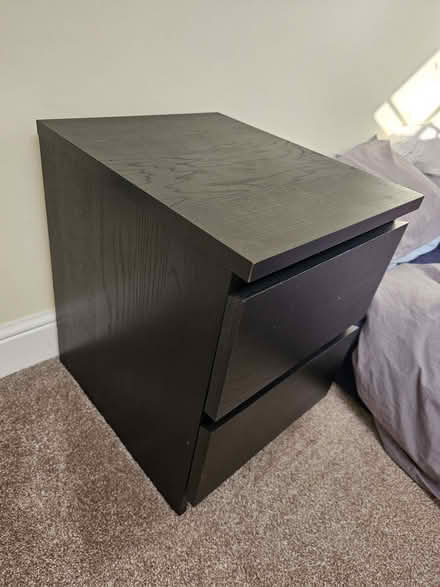 Photo of free IKEA Malm Chest of 2 drawers, black-brown, 40x48x55 cm (Trumpington Ward CB2) #2