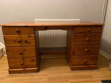 Photo of free Solid pine dressing table /double desk (Coleridge Ward CB1) #1