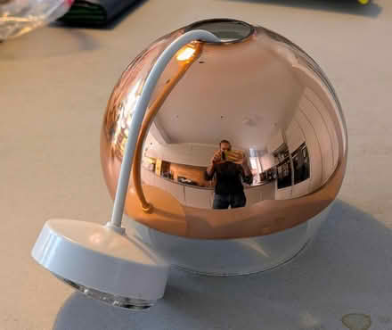 Photo of free Copper and glass ceiling light (St Albans AL1) #1