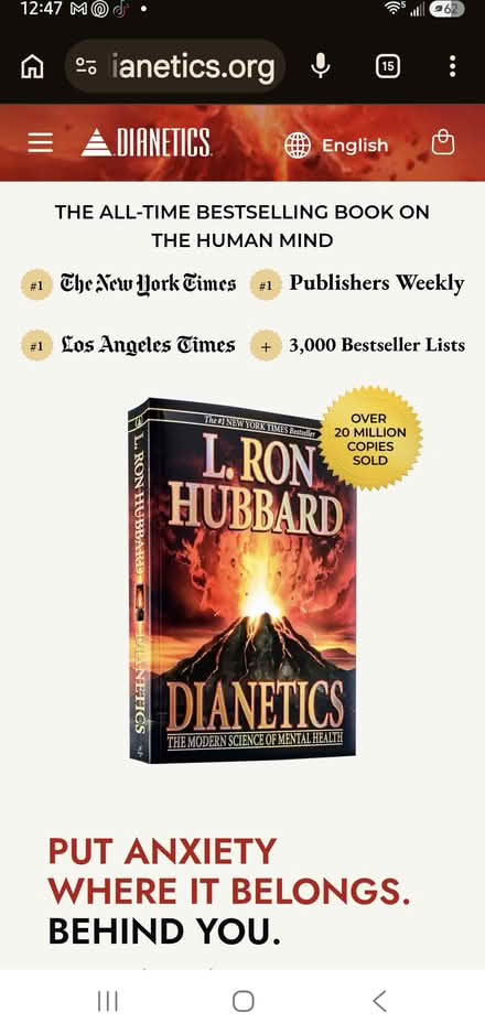 Photo of copy of DIANETICS by L.Ron Hubbard (Mid-City) #1