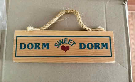 Photo of free "Dorm Sweet Dorm" sign (Abingdon) #1