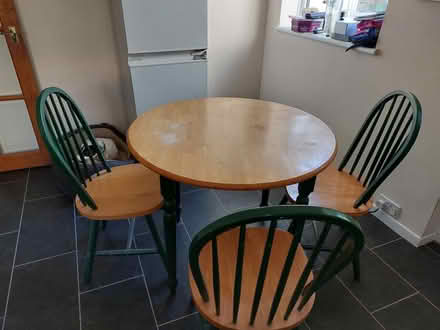 Photo of free Wooden table and chairs (Bath) #1