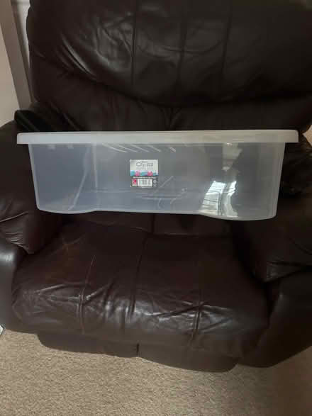 Photo of free Clear tin with lid (Bath) #1