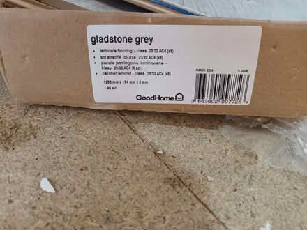 Photo of free A small amount of grey laminate flooring and underlay (Walnut Tree MK7) #3