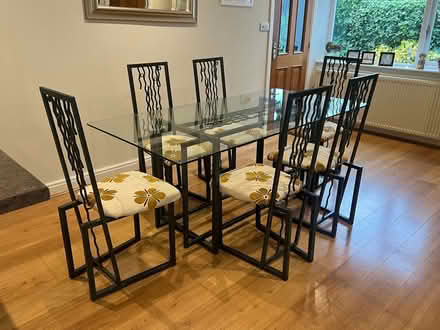 Photo of free Dining table and six chairs (Jennyfield HG1) #2